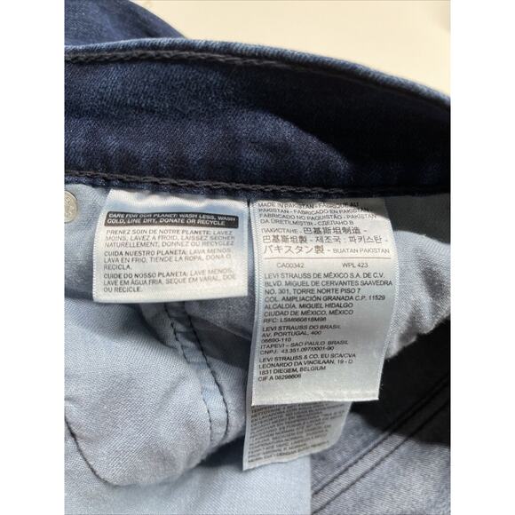 Levi's 502 Jeans Men 38 x 34 All Seasons Tech Dark Wash Straight High Rise Pant - Picture 8 of 15